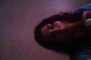 Playful corpulent web camera amateur wife sucks her sex toy and flashes her zeppelins