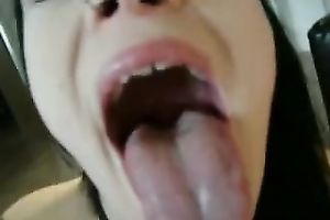 Hungry for 10-Pounder German goth drank my cum after giving me hawt oral