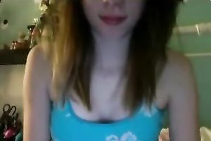 Horny camgirl enjoys showing off her private parts