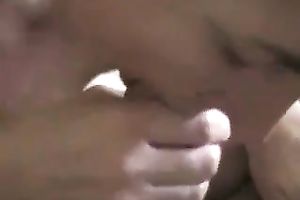 Salacious dark brown sucks my dick untill it explodes with ball cream