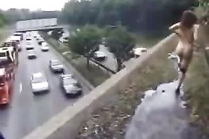 The drivers were happy with my friend's masturbation session