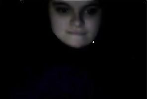 Erotic webcam solo with my fresh GF playing with her breasts