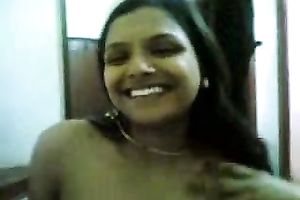 Cute Indian sexy dirty slut wife with large milk sacks positions bare on webcam