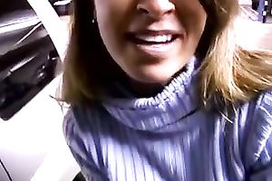 Sperm addicted bitch is not shy to show off her knob engulfing skills in public