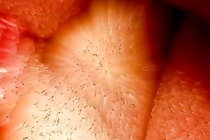 I love to take up with the tongue my girlfriend's yummy cookie in front of a camera