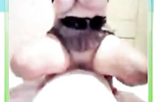 Classy camgirl with massive meatballs is playing with herself in a hot way