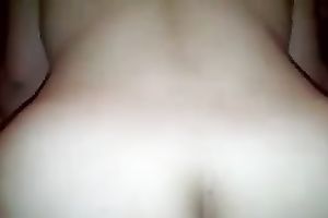 Latina white skin girlfriend puts my rod in her bum gap