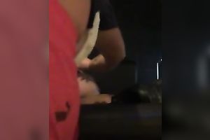 Hot white slutty wife with large hooters acquires a particular present