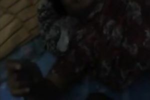 My bootylicious Indian dark brown strokes my BBC with her hands