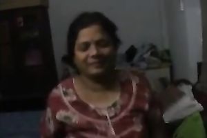 My bootylicious Indian dark brown strokes my BBC with her hands