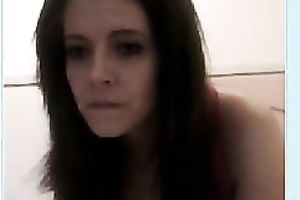 This lovely looking cam model can't live without teasing her love tunnel