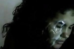 Homemade scene with me cumming on my GF's cute face