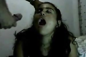 Homemade scene with me cumming on my GF's cute face