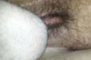 Close up scene with me eating and licking my wife's shaggy snatch