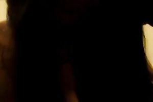 Wonderful POV with a comely dark brown engulfing my BBC