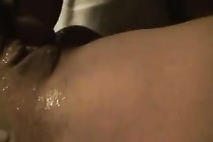 Black man drills my pussy and covers my pubis with cum