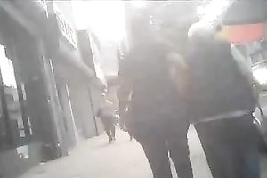 Following big asses on the streets with camera
