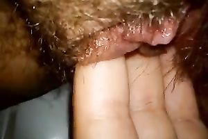 Her curly and unattractive cookie love when my playful fingers stimulate g-spot