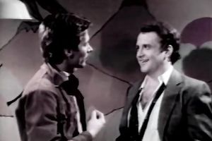 Moustached exited dude shows his muff licking skills