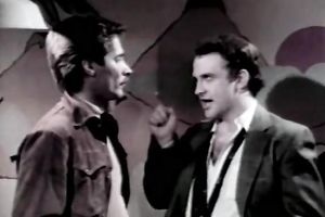 Moustached exited dude shows his muff licking skills