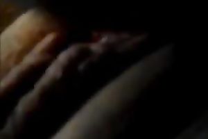 My lascivious paramour lets me touch her bald cunt and toy it