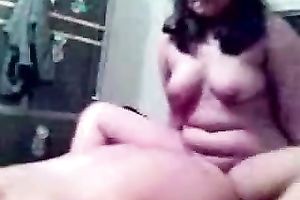 My cute big beautiful woman Indian amateur wife can't live without riding my bushy pecker on top