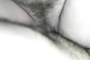 Hardcore homemade sex movie with me fucking my wife's hirsute twat