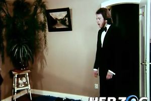 Experienced and hawt classic milf sucks two miniature weenies