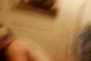 My short-haired GF groans loudly whilst jumping on my prick