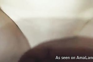 Helping my diminutive girlfriend during the time that this babe masturbates on POV