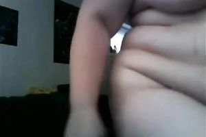 Horny big beautiful woman mama is showing me off her stripped body on webcam