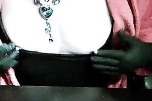 Nasty Russian milf housewife shows me her diminutive pointer sisters and merry nipps
