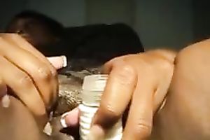 I love to finger fuck my moist snatch with my sex toy in front of a cam