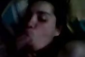 My insatiable girlfriend engulf my penis like fascinating lolly pop