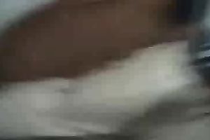 Fucking my bosomy GF's pussy in the legs-on-the-shoulders pose