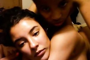 Magnificent mulatto girlfriend sensually sucks my large dark penis