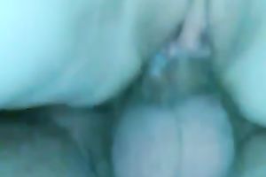 My wife allows me to cum on her scones after I fuck her shaved love tunnel