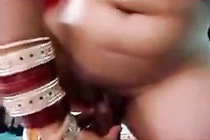 My Indian slutty wife is plum and juggy. She sucks like avid