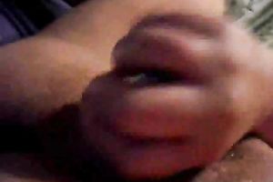 My astounding tanned girlfriend pokes her soaked wet crack with her sex toy