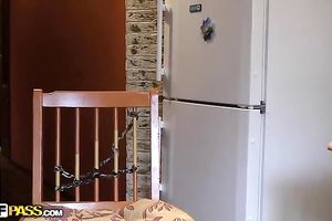 Teen with consummate body receives her cum-hole licked and drilled