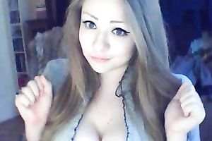 My blue eyed Russian GF with large breasts knows how to make me excited