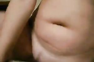 Playing with powerful chubby jock of my spouse on our home porn tape