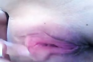 Close up homemade movie with me rubbing my meaty cunt