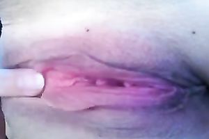 Close up homemade movie with me rubbing my meaty cunt
