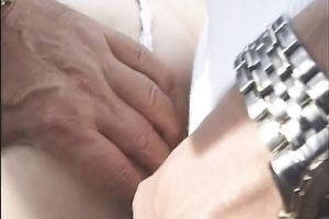 Horny doxy sucks a rod in a car and acquires her fur pie torn up