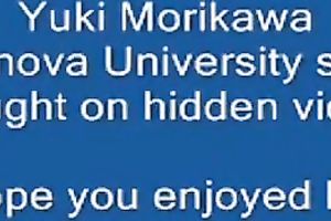 A spy clip showing a horny white wife drying her hair totally nude