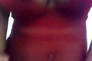 Lustful ebon MILF with large meatballs plays with my swollen schlong