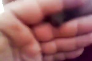 Lustful ebon MILF with large meatballs plays with my swollen schlong