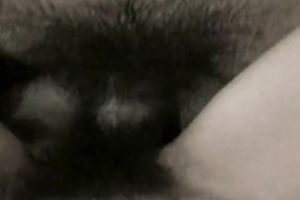 Horny black haired mother I'd like to fuck gets her hirsute cookie licked