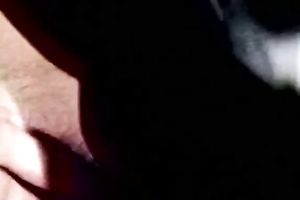 Torn wench with stout wazoo is drilled on a hood in the garage